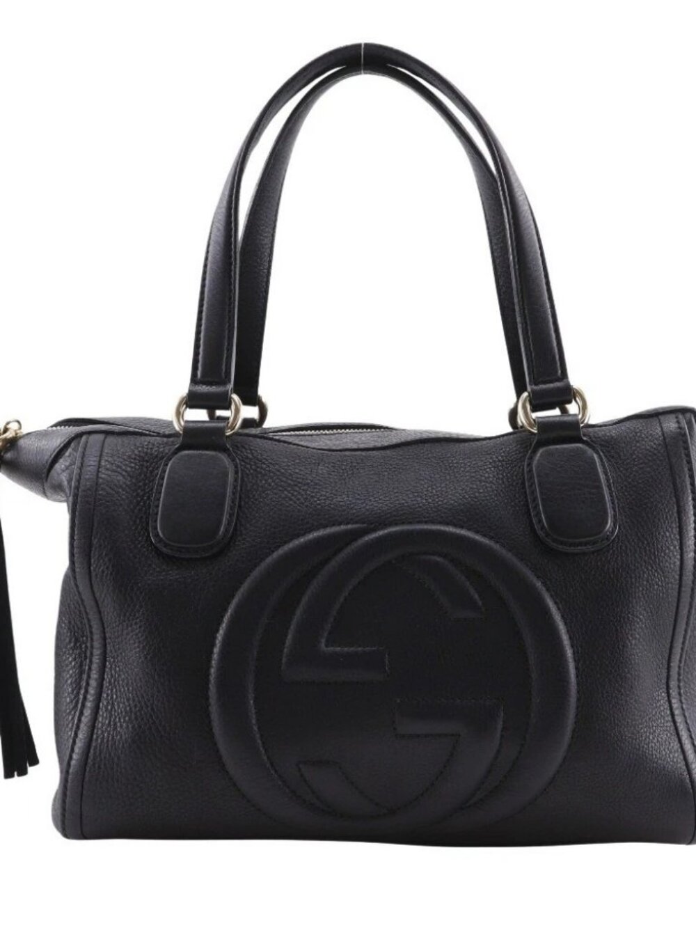 GUCCI Soho Handbag 282307 Interlocking gold leather Women